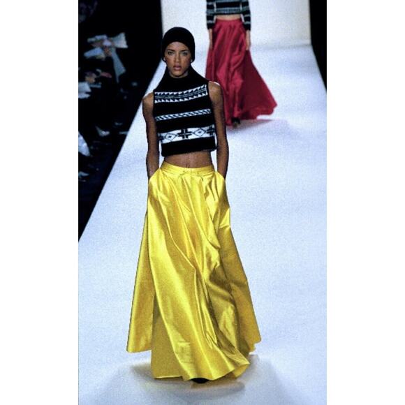 Ralph Lauren Collection Cashmere Turtleneck Sweater Aztec Native Top Runway 1999 - Picture 2 of 8